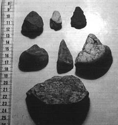 Utensilios paleolíticos de las terrazas del Ebro