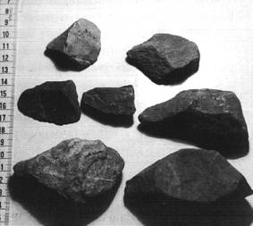 Utensilios paleolíticos de la zona de Riaño