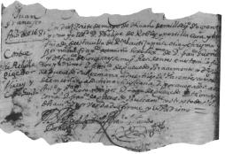 Partida de nacimiento de D. Juan Francisco G&uuml;emes y Horcasitas