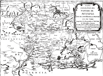 Mapa geográfico del partido de Reinosa. 1785