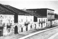 Vista de la calle Real de Reinosa  hacia 1850. W. Atkinson