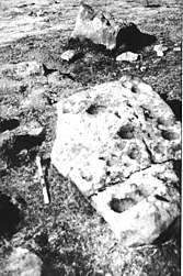 Foto 12. Campa de "Los Lagos". Piedra de las cazoletas