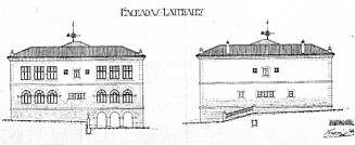 Plano de las fachadas laterales