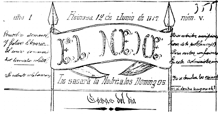 Cabecera de la revista "El nene"