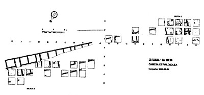 Plano 4 Estructuras arqueológicas de La Cueva (según J. M. Robles)