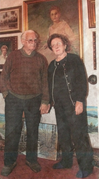 Carmen Fernández, con su marido, Jerónimo Gómez